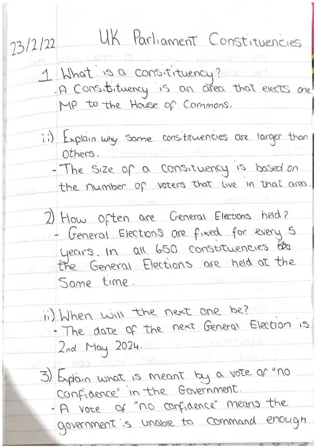 Modern Studies Nat 5 Politics 