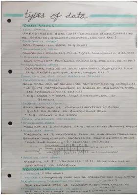 Know Statistics - types of data notes thumbnail