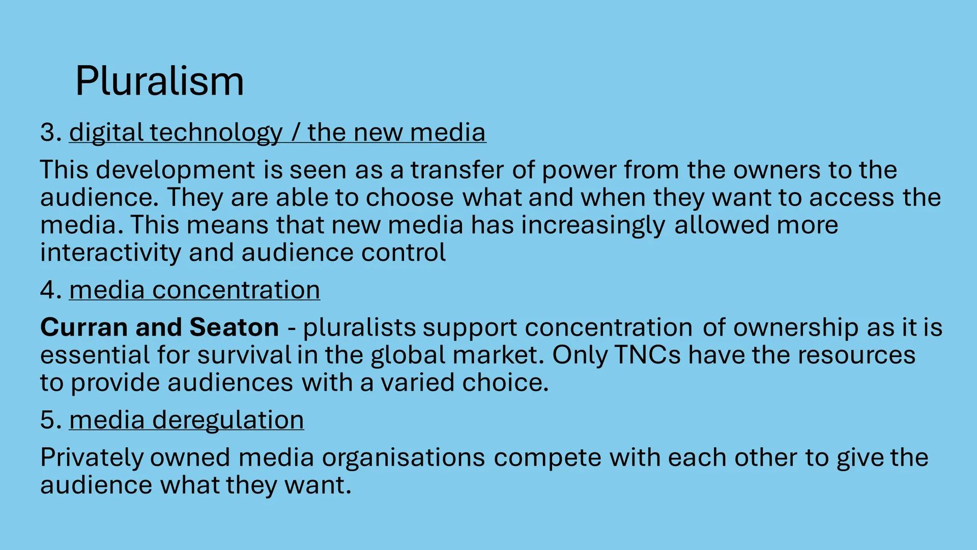 Ownership and control of the
media
Knowunity username: @grack69 Ownership in UK medial
• Three companies own 90% of the newspaper market (ne
