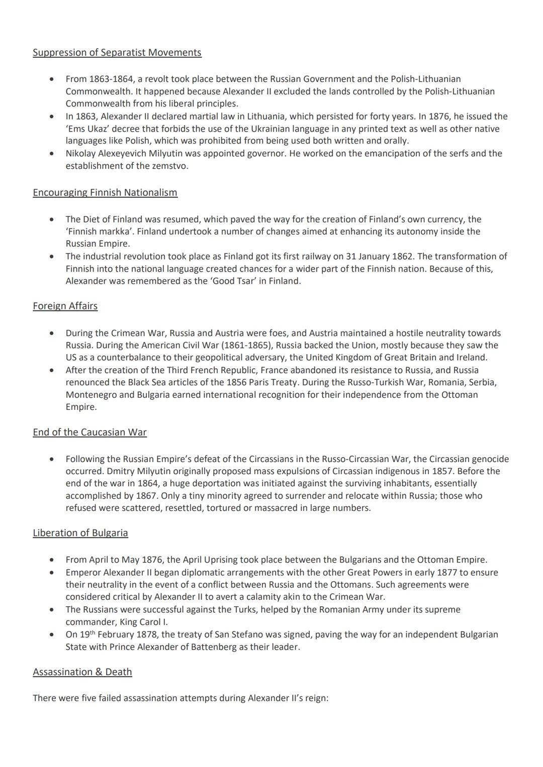 # Alexander II

## Early Life

- Alexander II was the eldest son of Tsar Nicholas I of Russia and Charlotte of Prussia. His uncle, Alexander
