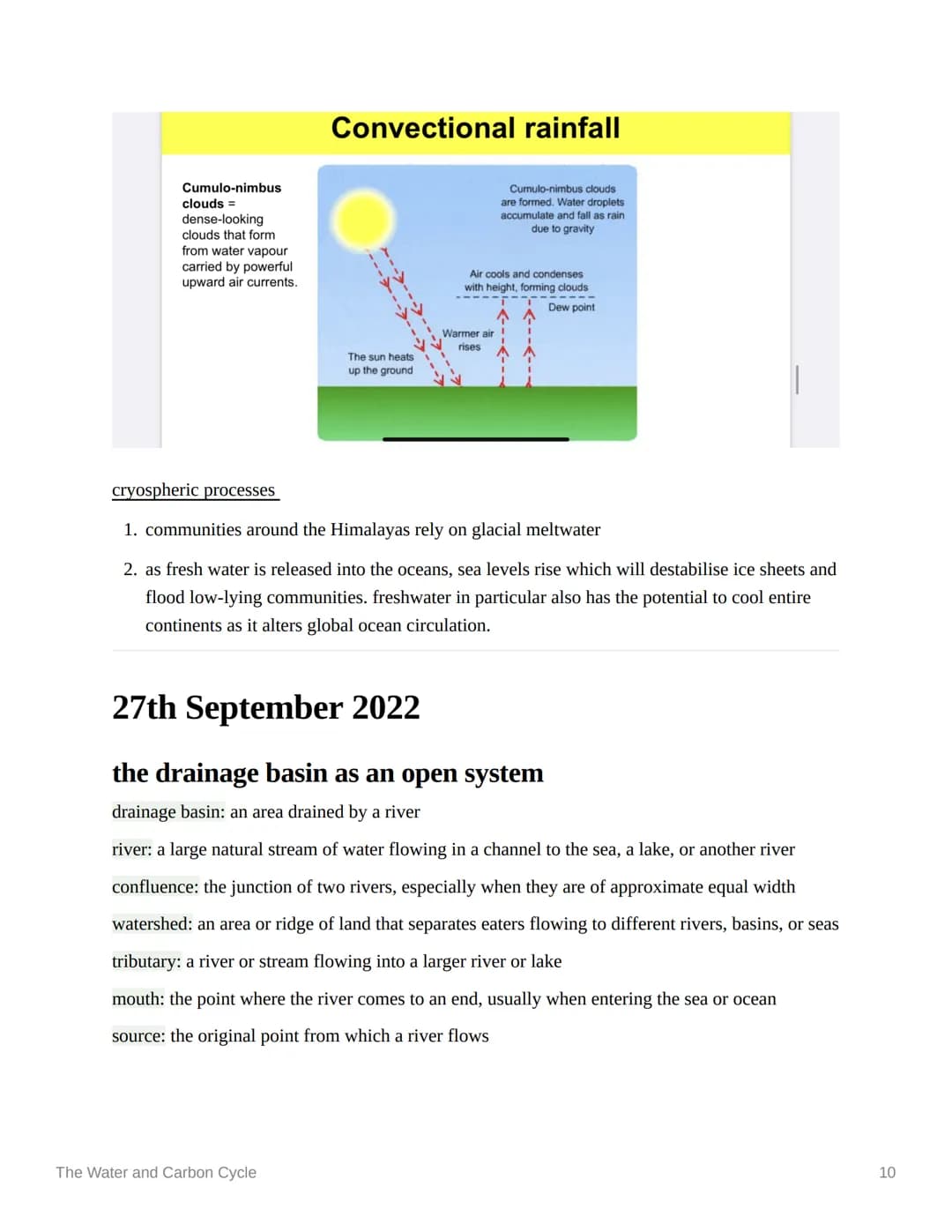 **
The Water and Carbon Cycle
Ⓒsubject
physical geography
Last edited time @January 9, 2023 5:45 PM
deadline
Enotes
status
▼ contents
© type