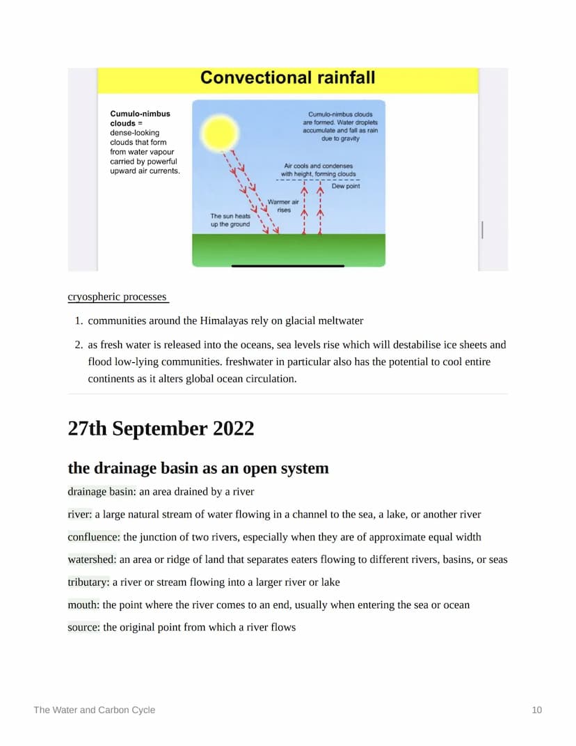 **
The Water and Carbon Cycle
Ⓒsubject
physical geography
Last edited time @January 9, 2023 5:45 PM
deadline
Enotes
status
▼ contents
© type