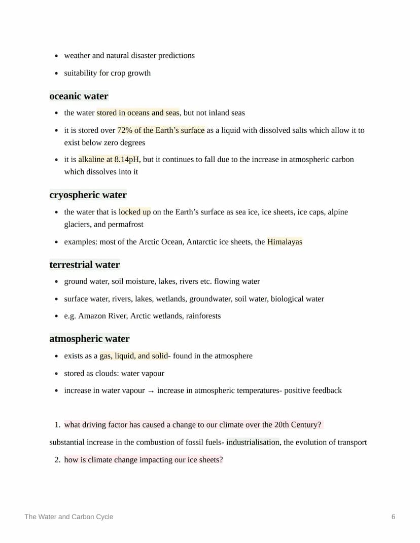 **
The Water and Carbon Cycle
Ⓒsubject
physical geography
Last edited time @January 9, 2023 5:45 PM
deadline
Enotes
status
▼ contents
© type