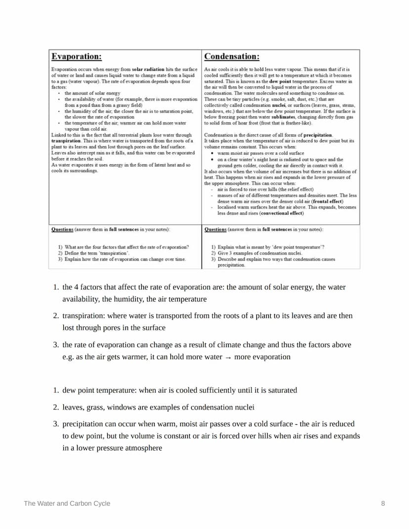 **
The Water and Carbon Cycle
Ⓒsubject
physical geography
Last edited time @January 9, 2023 5:45 PM
deadline
Enotes
status
▼ contents
© type
