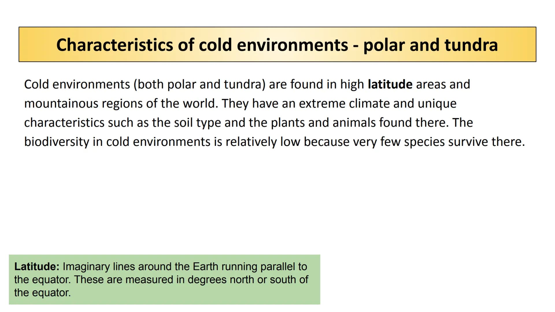 PLEASE
DON'T CLAD IN THE POPELINE
290
ALASKA
&
COLD ENVIRONMENTS
562 Cold Environments
Cold environments are an important ecosystem with dis