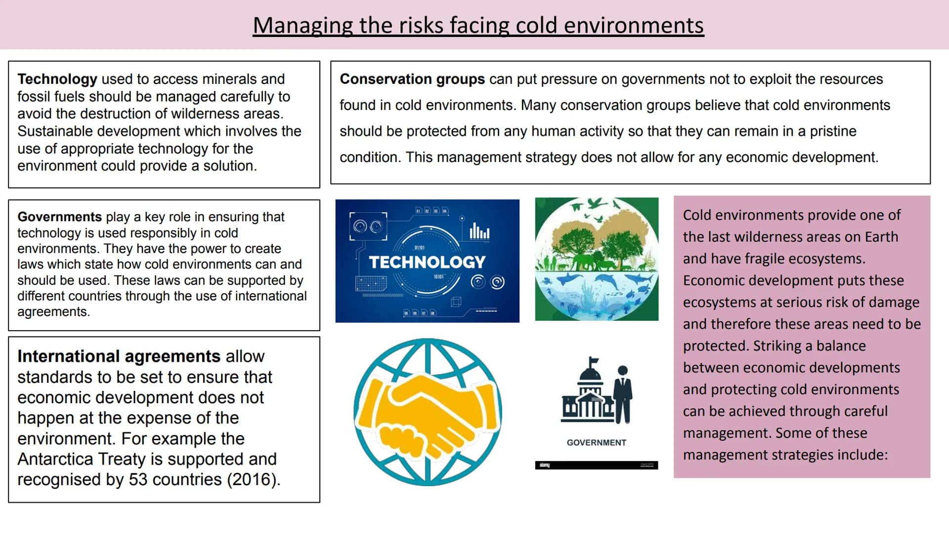 PLEASE
DON'T CLAD IN THE POPELINE
290
ALASKA
&
COLD ENVIRONMENTS
562 Cold Environments
Cold environments are an important ecosystem with dis