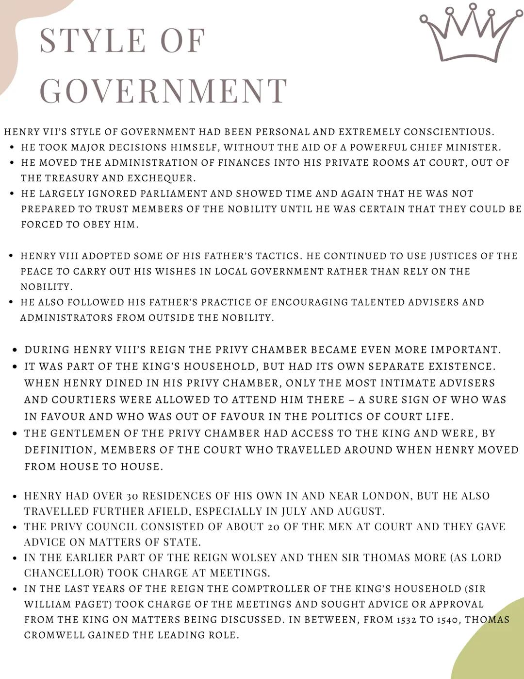 My
HENRY VIII'S COURT
THE IMAGE AND REALITY OF THE NEW KING WAS ALSO
REFLECTED IN THE COURT THAT HE CREATED AROUND
HIMSELF. THE ROYAL COURT 