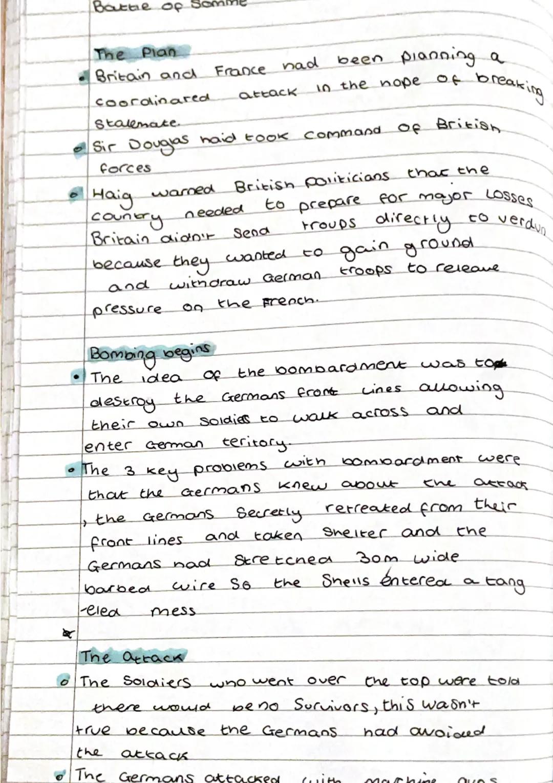 Battle of
O
The Plan
Britain and France had
• Haig
coordinared
Stalemate
Sir Douglas haid took command of Brition.
forces
warned
country
Bri