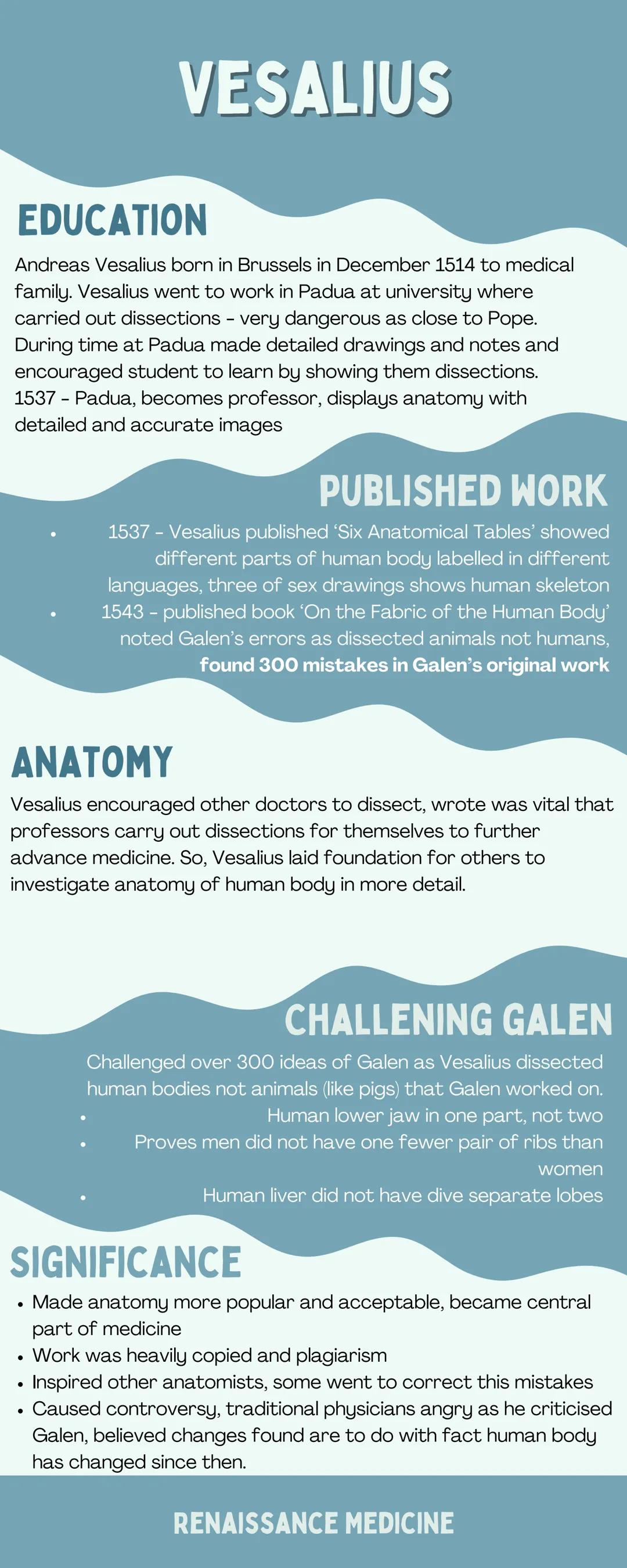 Vesalius - Renaissance Medicine