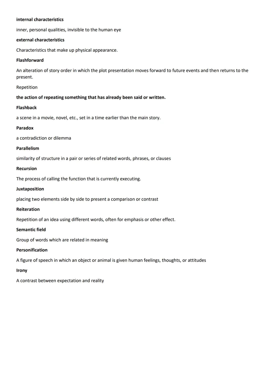 Techniques and Effects
Long Sentence Length
Slows the reader's pace down and calms the tone down.
Short Sentence Length
Fastens the pace and