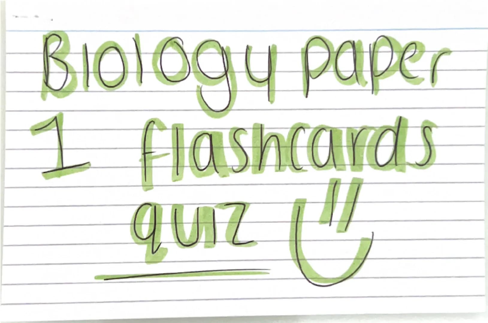 Biology paper
1 flashcards
quiz :) Why are electron
microscopes better
than normal light
microscopes? they have a higher resolving
power / r