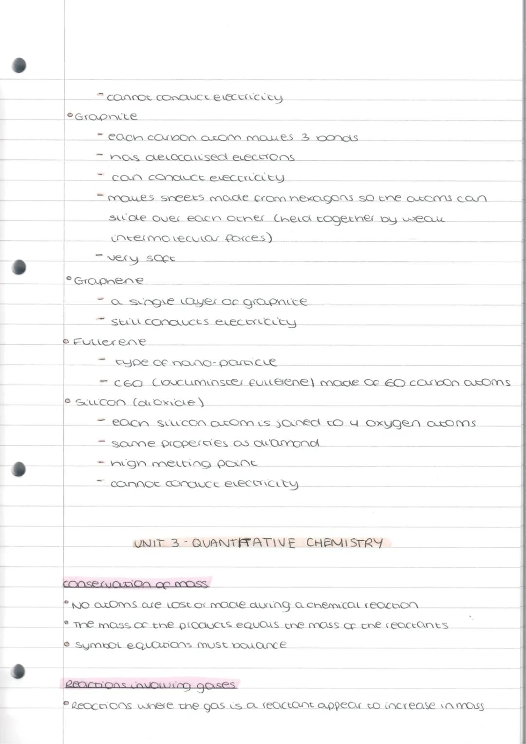 GCSE Chemistry Unit 3