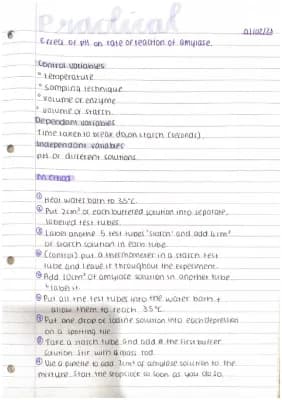 Know Biology practical- investigation of effect of pH on rate of reaction of amylase thumbnail