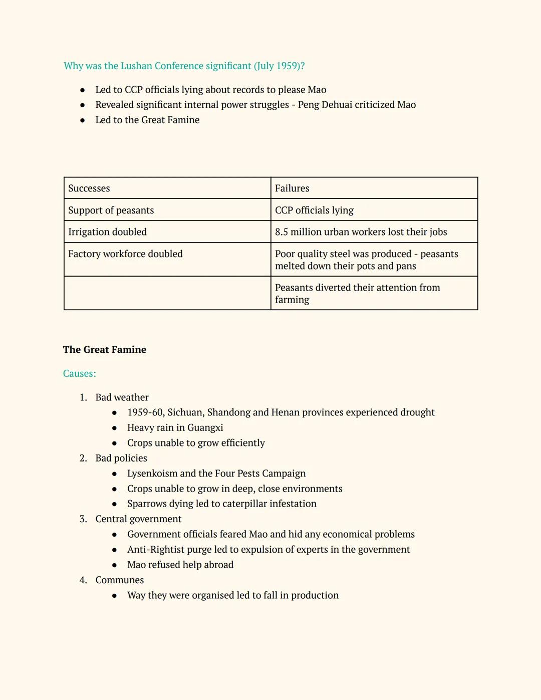 --- OCR Start ---
MAO'S CHINA
Notes
Introduction: 'The Long March'
March 1925 Chinese President Sun Yat-sen dies, Chiang Kai-shek replaces h