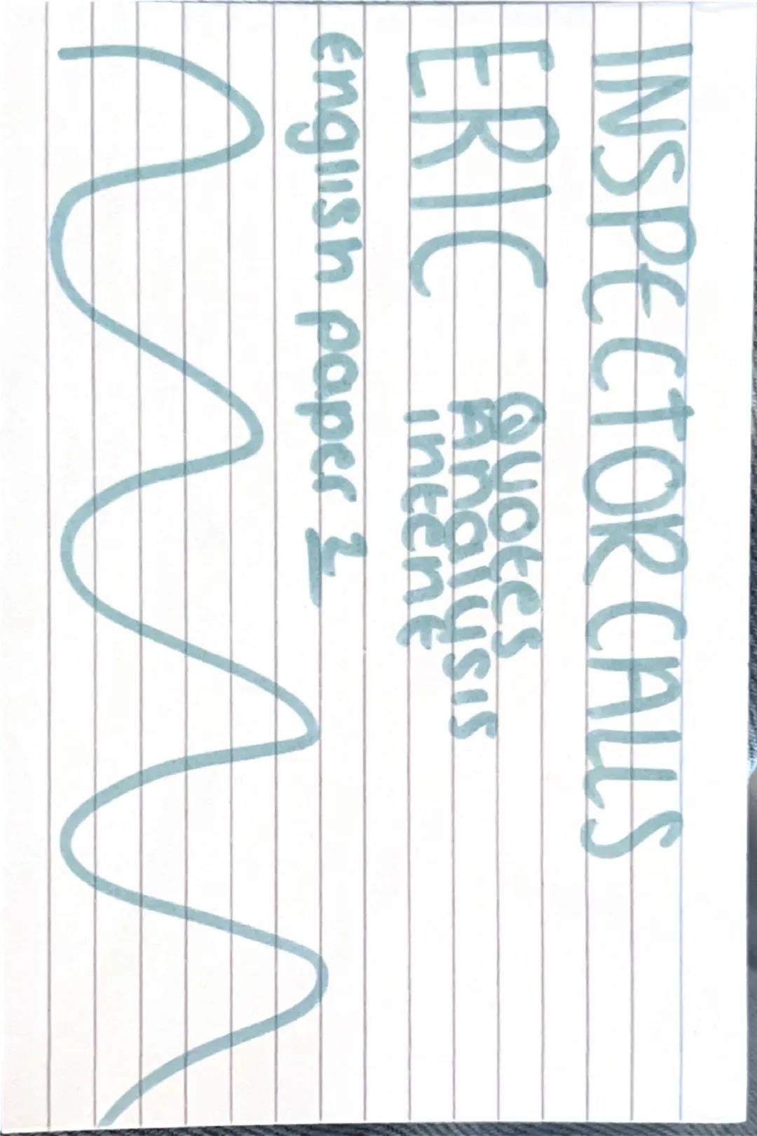 inspector calls - eric