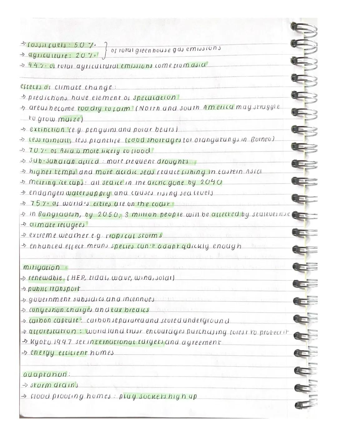 Cheory:

Climatechange:
- since the beginning of the quaternary period, there have been cluctuations
in climate (glacial cold period, interg