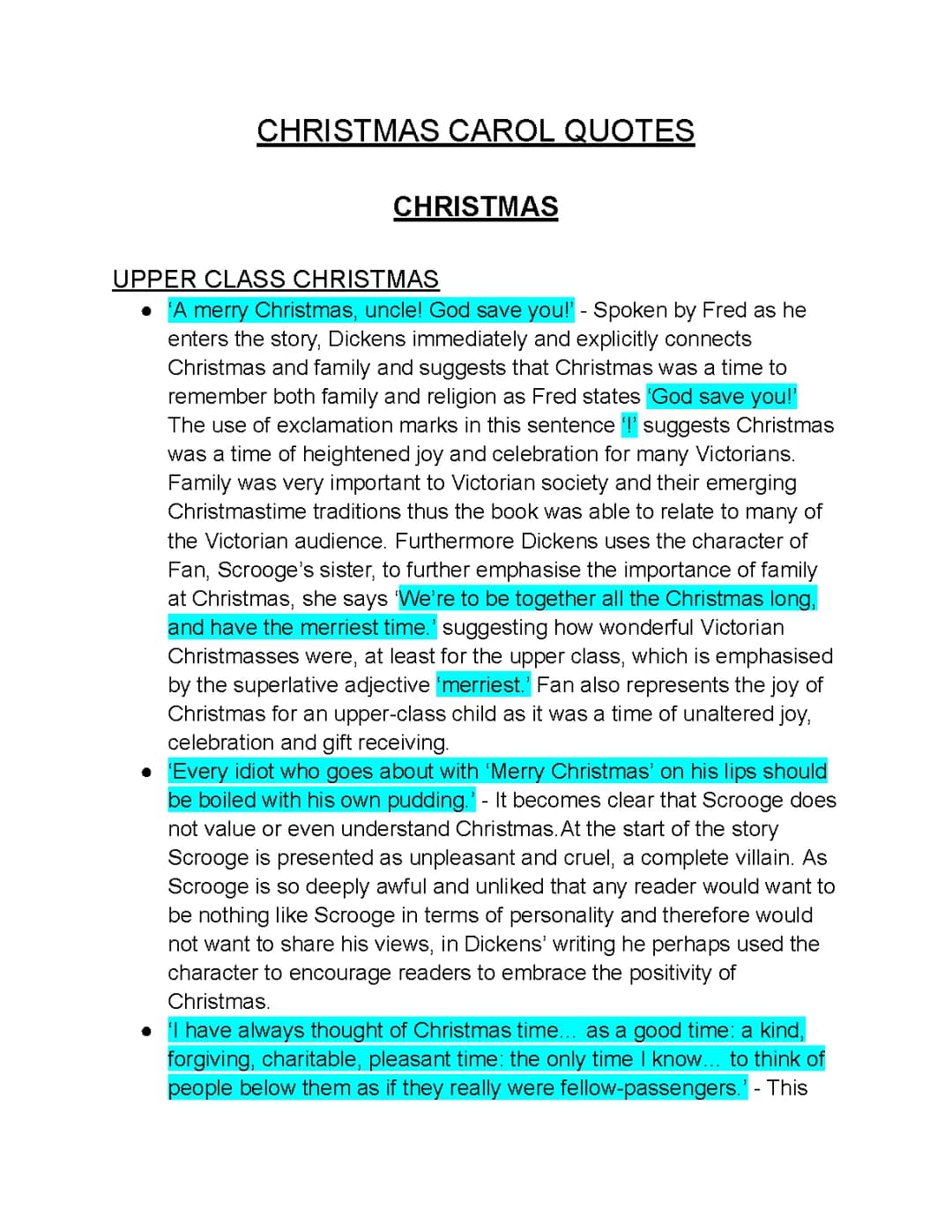 Christmas in 'A Christmas Carol' By Charles Dickens