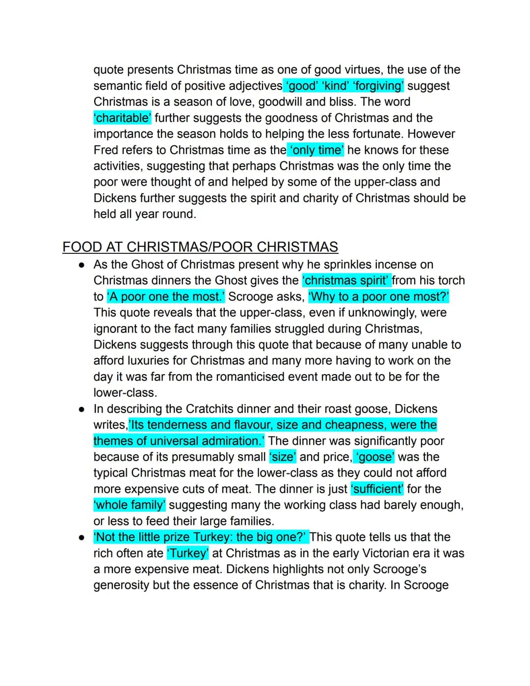 CHRISTMAS CAROL QUOTES
CHRISTMAS
UPPER CLASS CHRISTMAS
• A merry Christmas, uncle! God save you!' - Spoken by Fred as he
enters the story, D