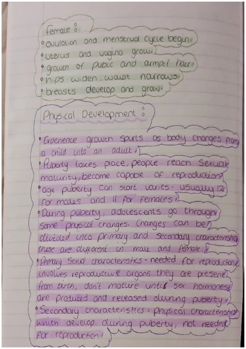 Adolescence - Examprep
Physical Development.
Growth
Spurts
both girls and boys experience growth
Spurts
and
will
Cost
all baby
teeth
adult
f