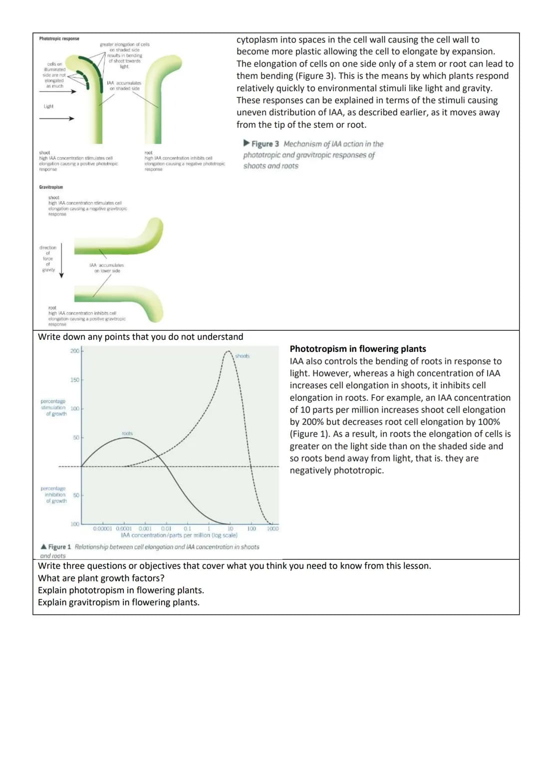 Framework for lesson preparation.
Lesson Title:
Survival and response - taxes and kineses
Write the keywords for the lesson and describe the