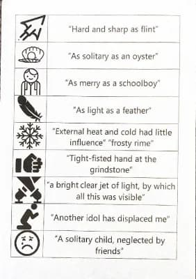 Know A Christmas Carol quotations - Dual coding. thumbnail