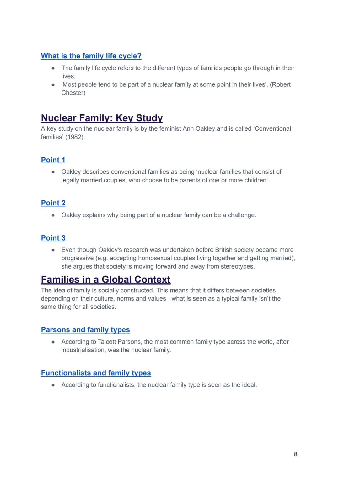 Sociology Families
2.1 Functions of Families Page 2
Functionalist Views on Family
Marxist Views on Family
Feminist Views on Family
2.2 Famil