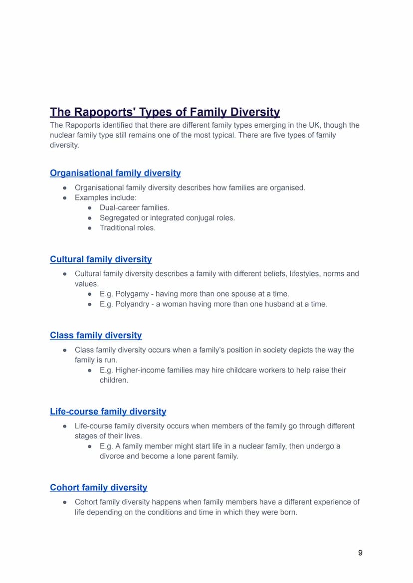 Sociology Families
2.1 Functions of Families Page 2
Functionalist Views on Family
Marxist Views on Family
Feminist Views on Family
2.2 Famil