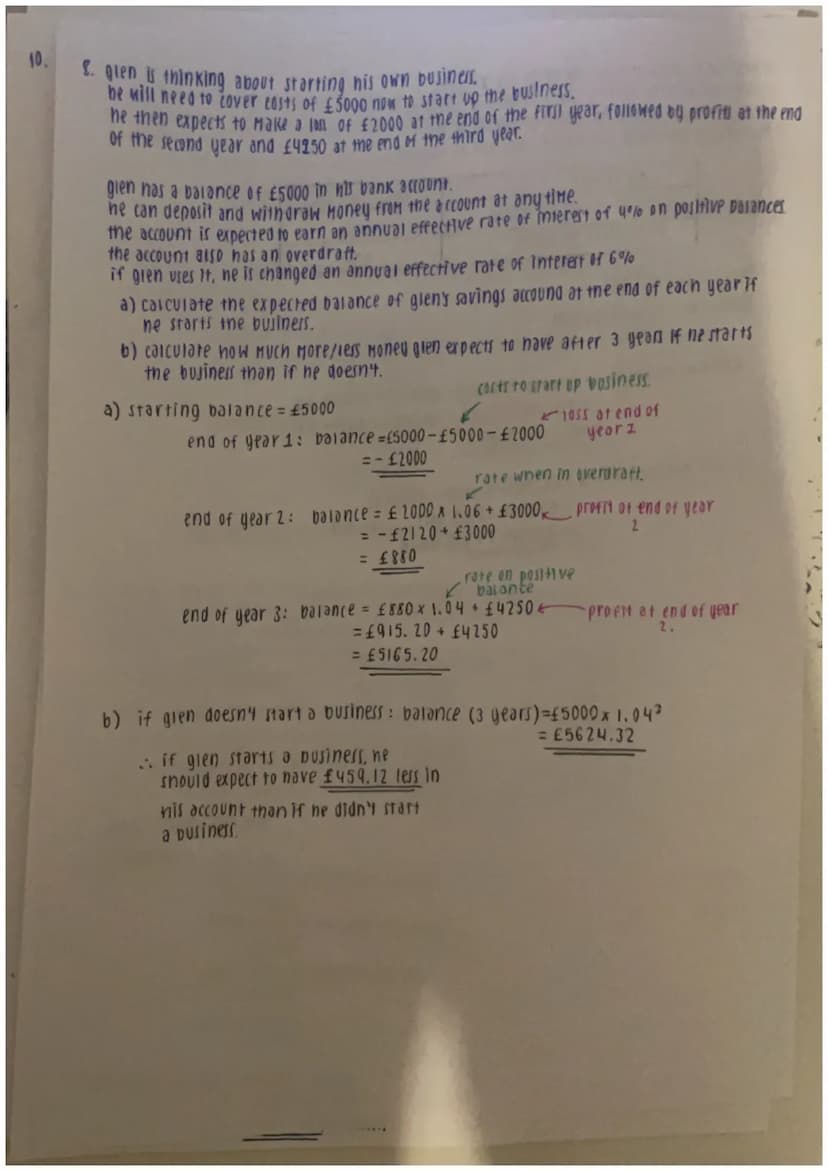 finance homework
1. calculate the accumulation or the end of the following period:
you invert £1000 into an Investment bond for 5 years at a