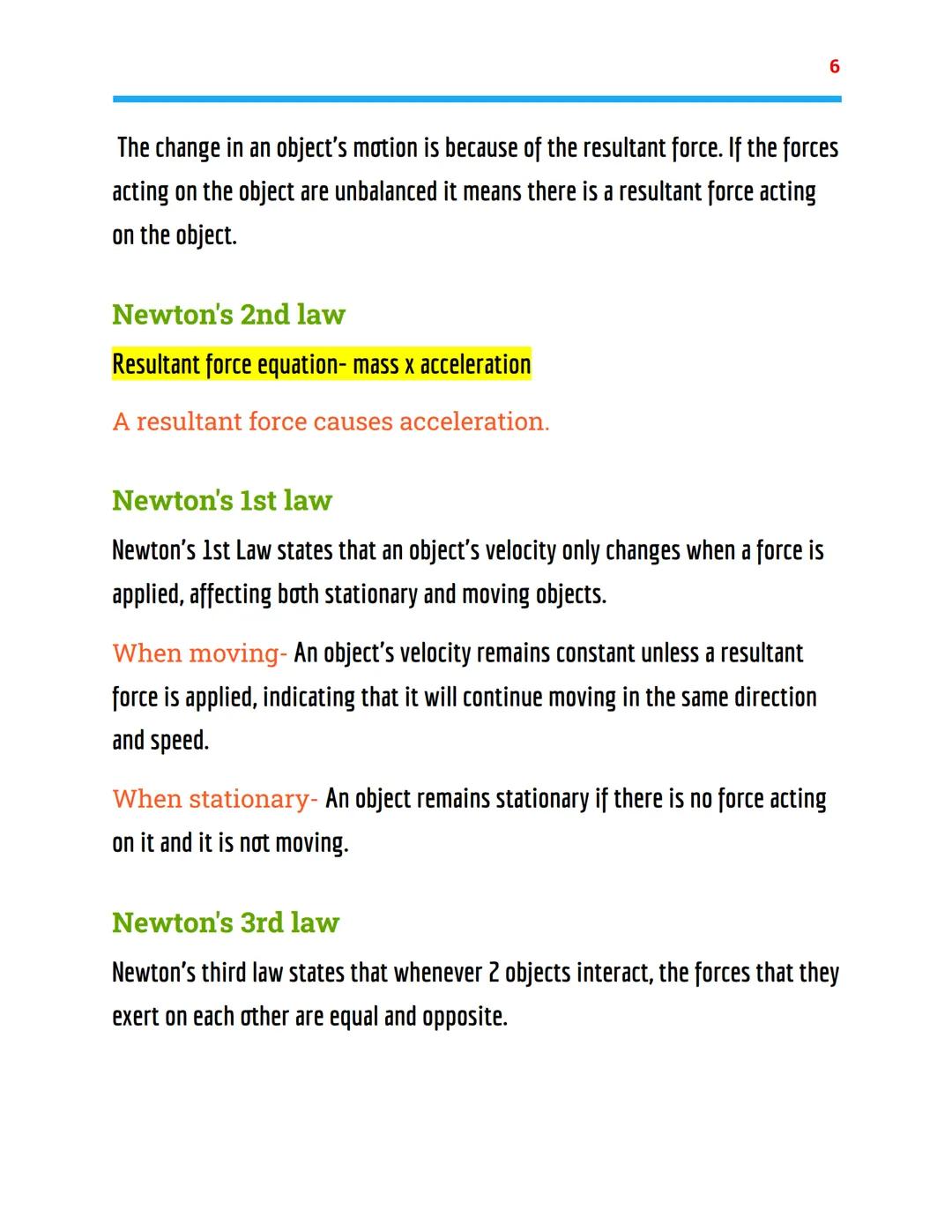 forces
Physics Topic 5 - AQA combined science
What are vector and scalar quantities?
Vector- magnitude and direction
Scalar- magnitude
Note-