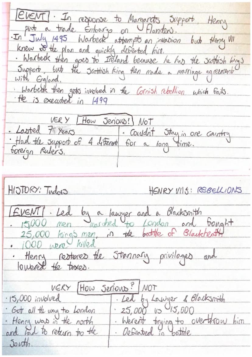 HISTORY: TUDORS
1486
Backround.
HENRY VIIS REBELLIONS
STAFFORDILOVELL REBELLION
HISTORY: Tudors
7
The Stafford Brothers
Francis Lovell and
w