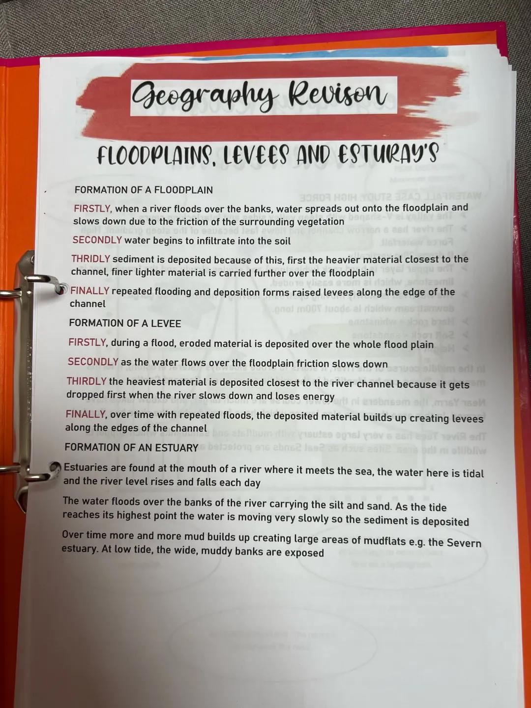 meanders and ox-bow lakes