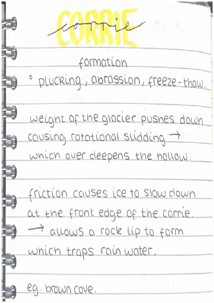 FORMATION OF GLACIER
glaciation
more snow falls in winter than melts.
in
summer.
the snow turns into ice to form the
glacier.
it moves downh