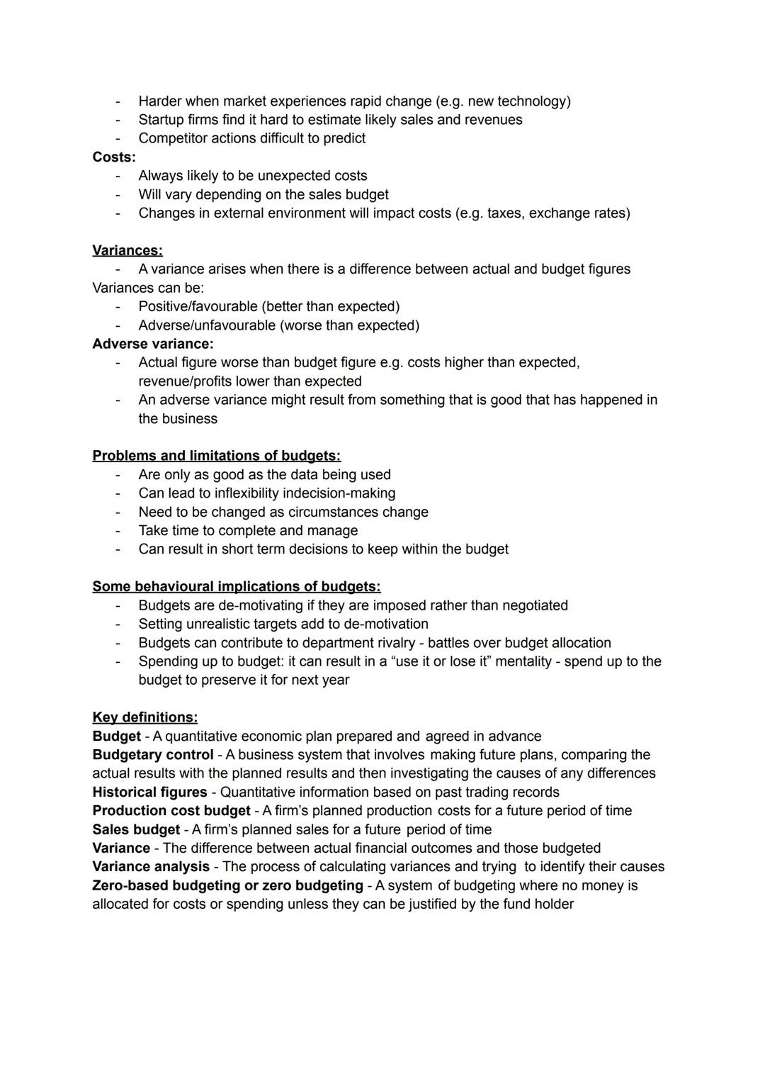08/02/22
Business Lesson 29 -
What is a budget:
Financial plan regarding costs and revenue, agreed in advance
Budget-planned outcome the bus