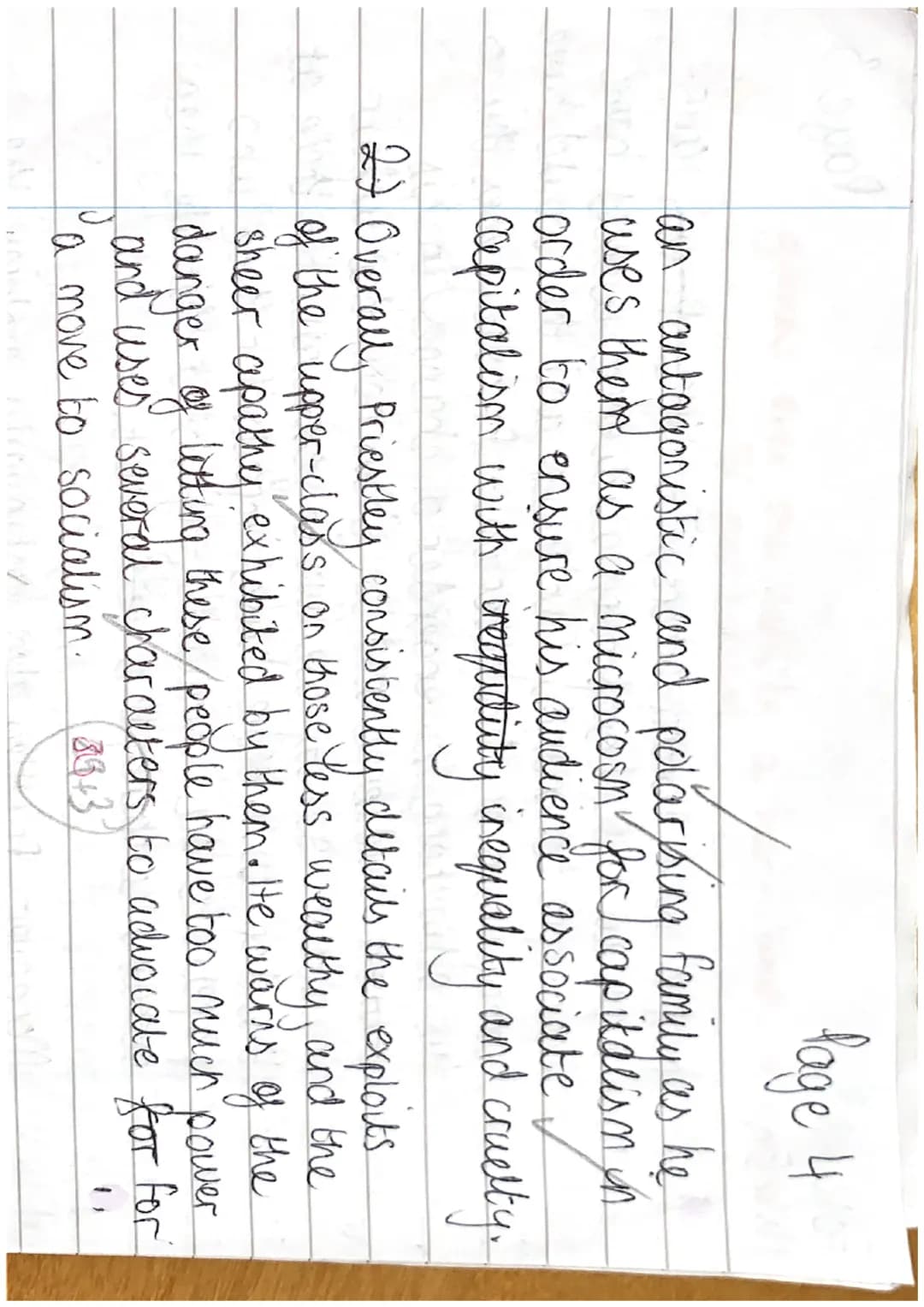 tola
Mr Cross
11x1/En
Page 1
1.)2) Priestley
uses an eclectic range of techniques and
literary devices to expose the harrowing, tragic conse