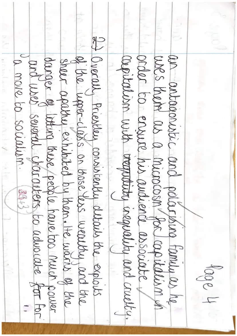 tola
Mr Cross
11x1/En
Page 1
1.)2) Priestley
uses an eclectic range of techniques and
literary devices to expose the harrowing, tragic conse