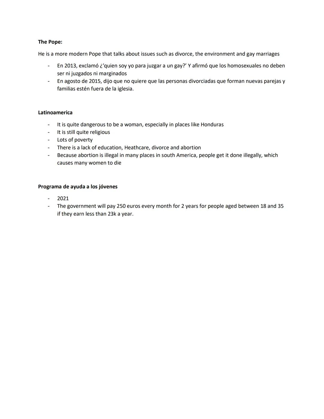 La Guia:
All girls (aged 17-18) would receive the guide to be a perfect wife. It had 11 rules, some including:
-
To have dinner ready
To loo