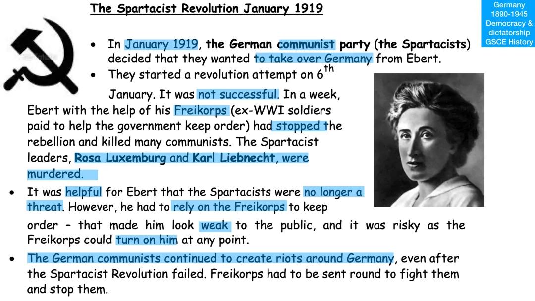 the spartacist revolution 