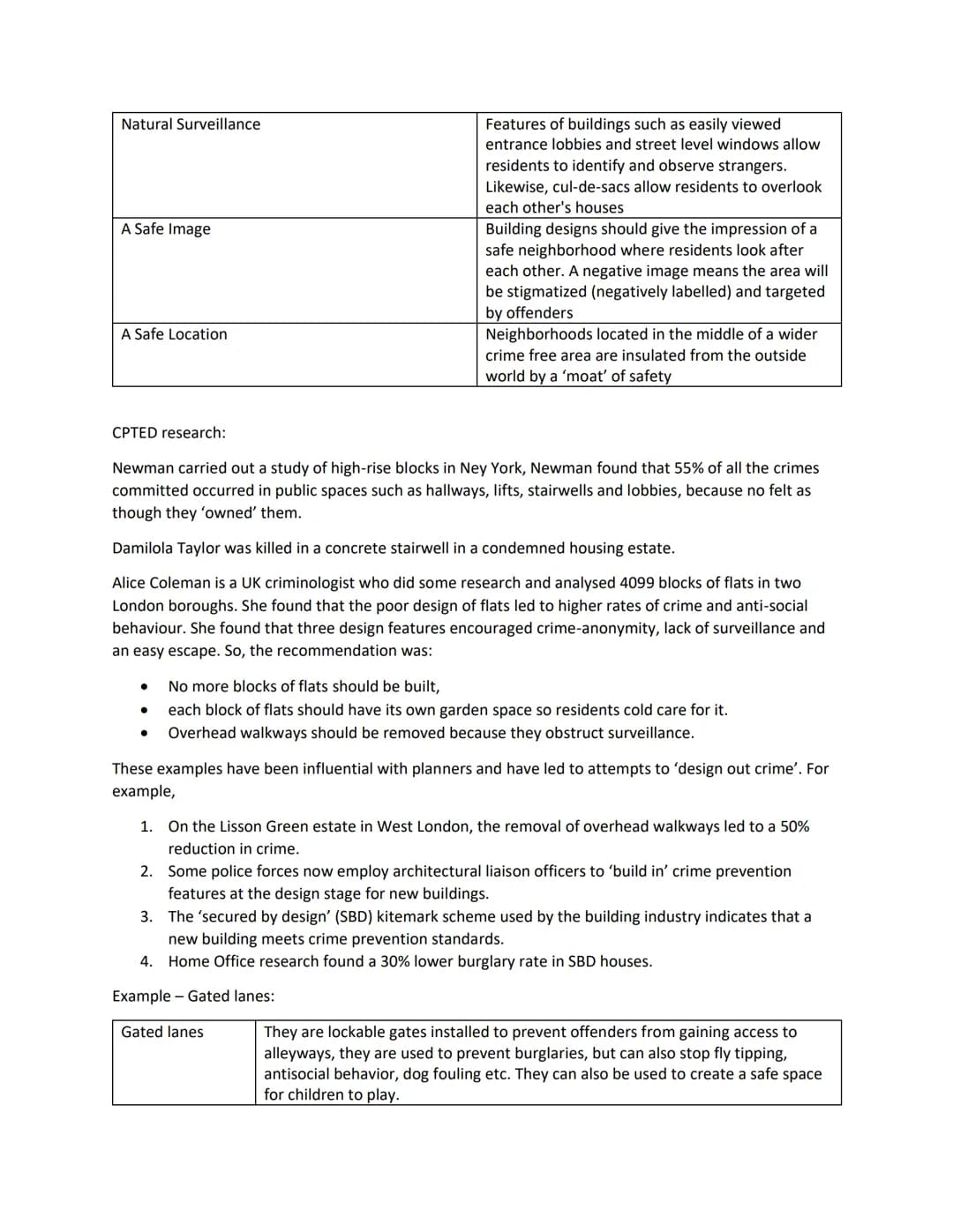 AC 3.2 describe the contribution of agencies to achieving social control
Environmental design:
Involves what a neighborhood looks like and h