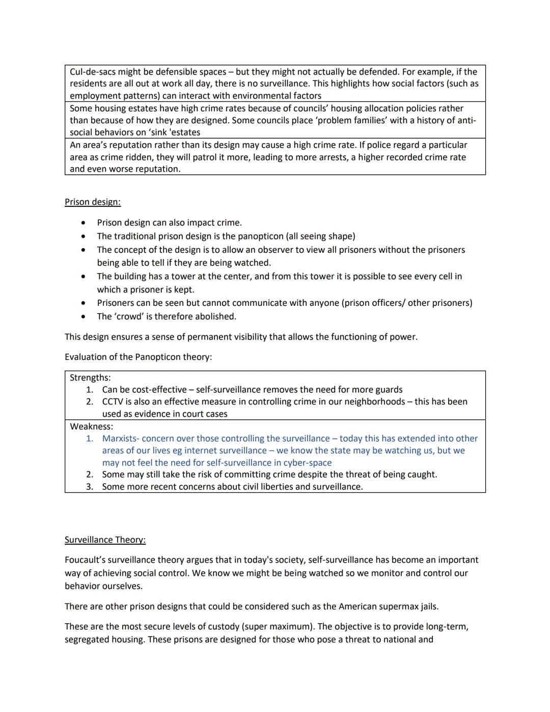AC 3.2 describe the contribution of agencies to achieving social control
Environmental design:
Involves what a neighborhood looks like and h