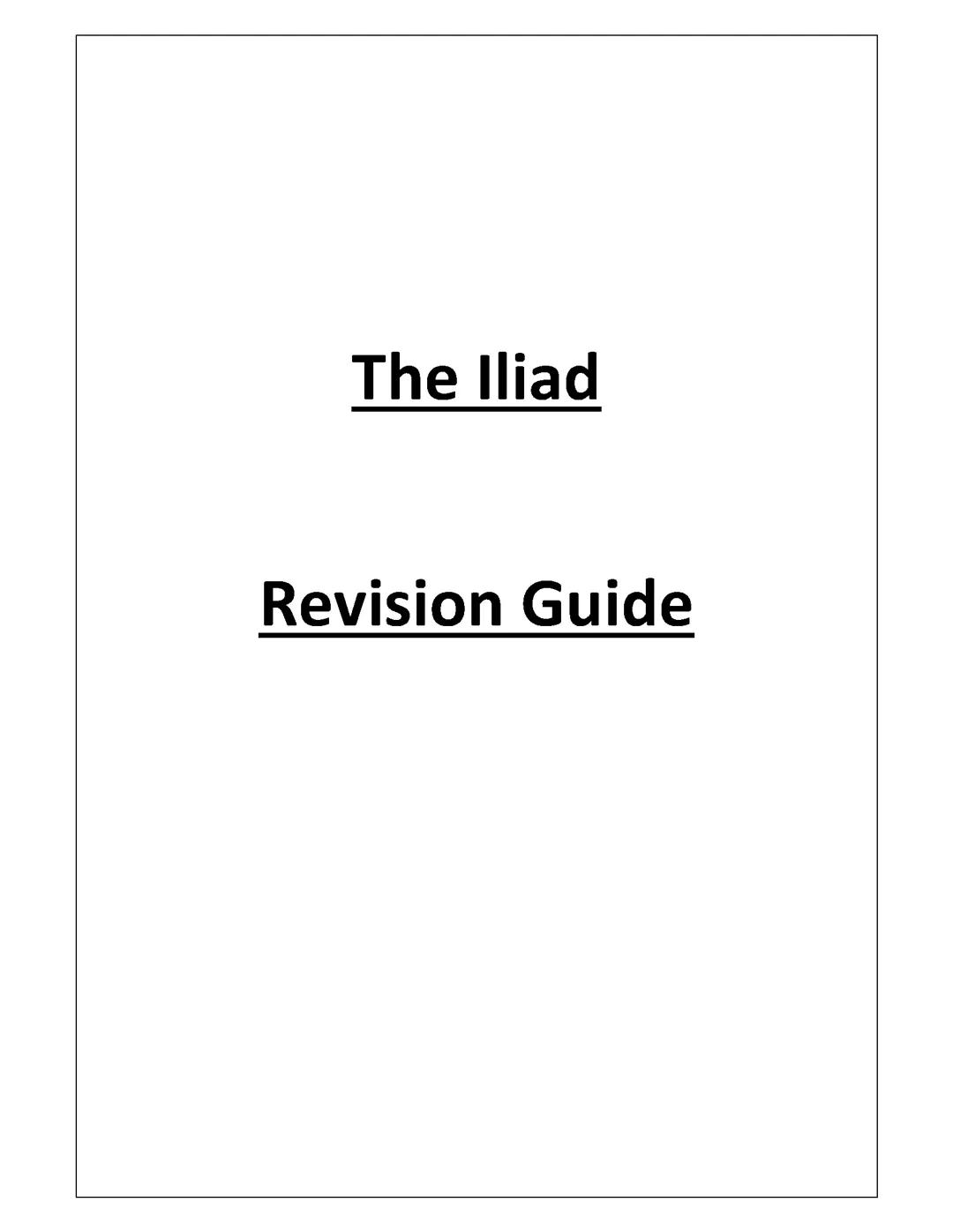 Iliad revision guide