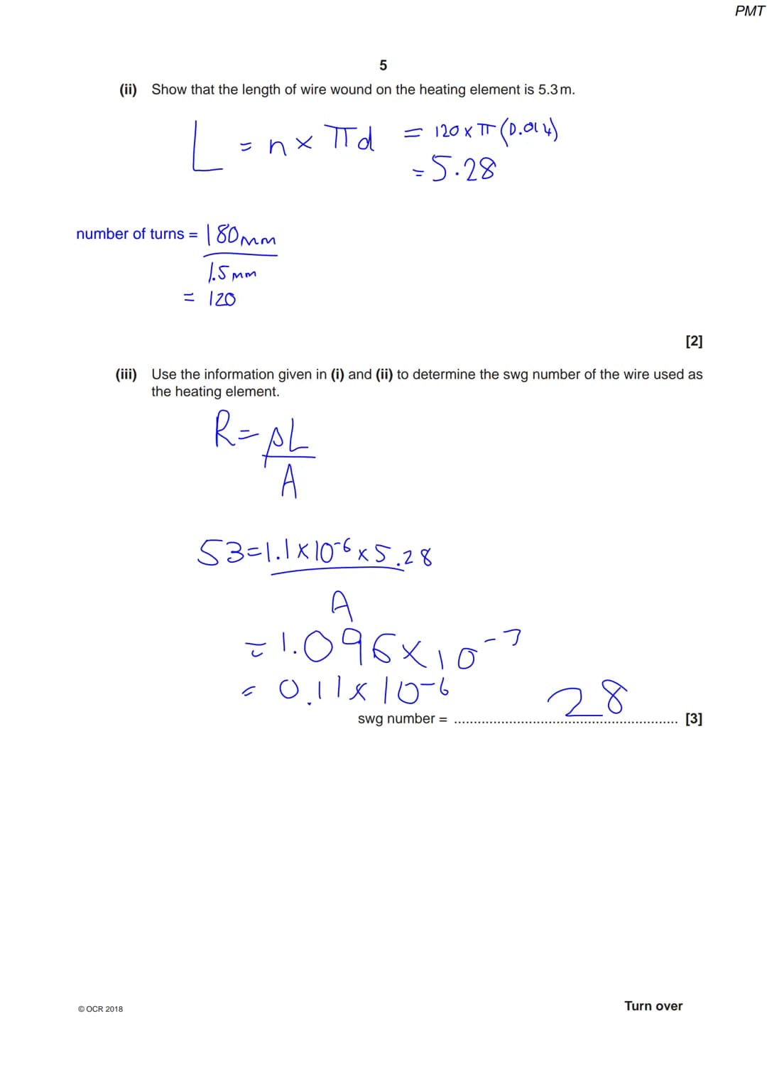 6905 1970 4
OCR
Oxford Cambridge and RSA
A Level Physics A
H556/03 Unified physics
Thursday 14 June 2018 - Morning
Time allowed: 1 hour 30 m