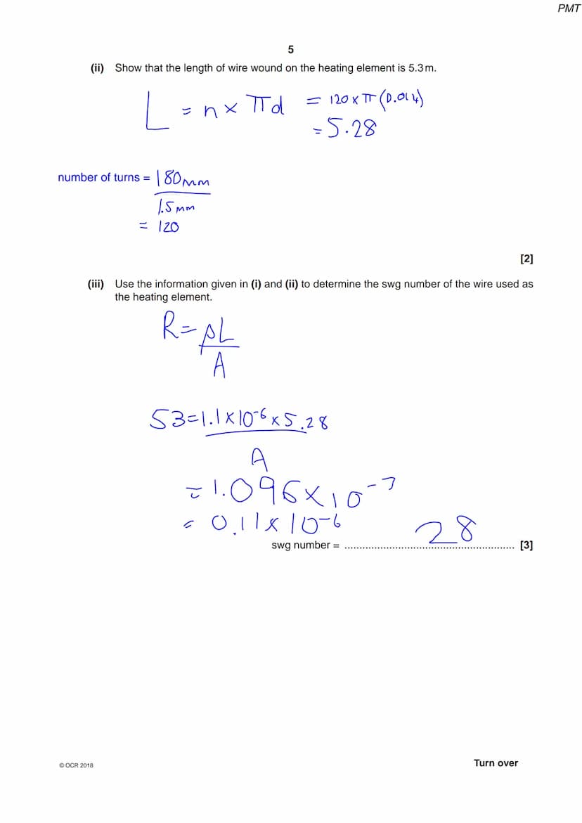 6905 1970 4
OCR
Oxford Cambridge and RSA
A Level Physics A
H556/03 Unified physics
Thursday 14 June 2018 - Morning
Time allowed: 1 hour 30 m
