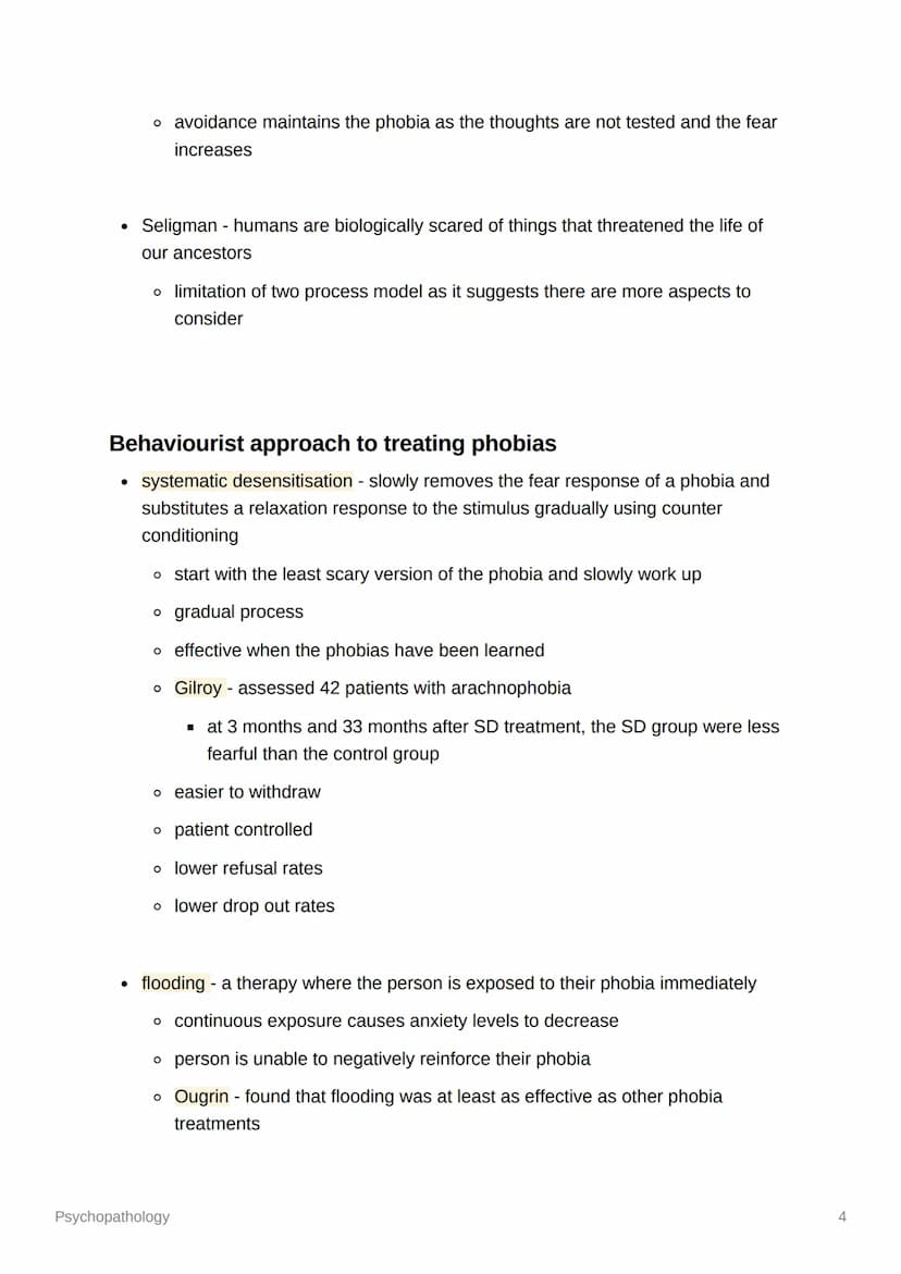 Psychopathology
Definitions of abnormality
• statistical infrequency - when an individual has less common characteristics,
those which are n