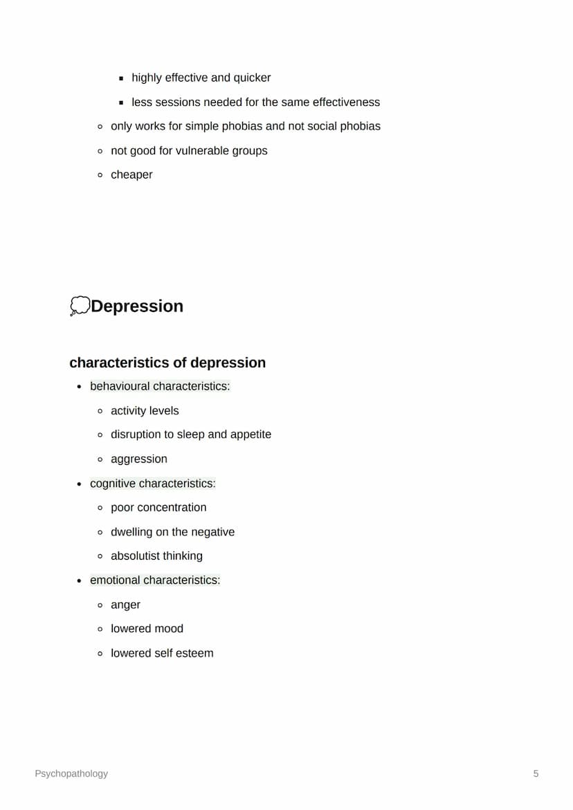 Psychopathology
Definitions of abnormality
• statistical infrequency - when an individual has less common characteristics,
those which are n