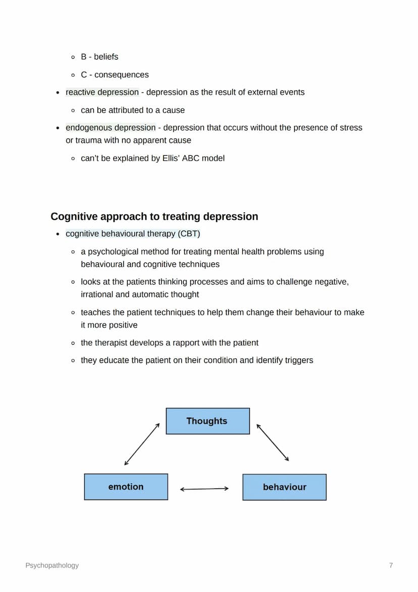 Psychopathology
Definitions of abnormality
• statistical infrequency - when an individual has less common characteristics,
those which are n