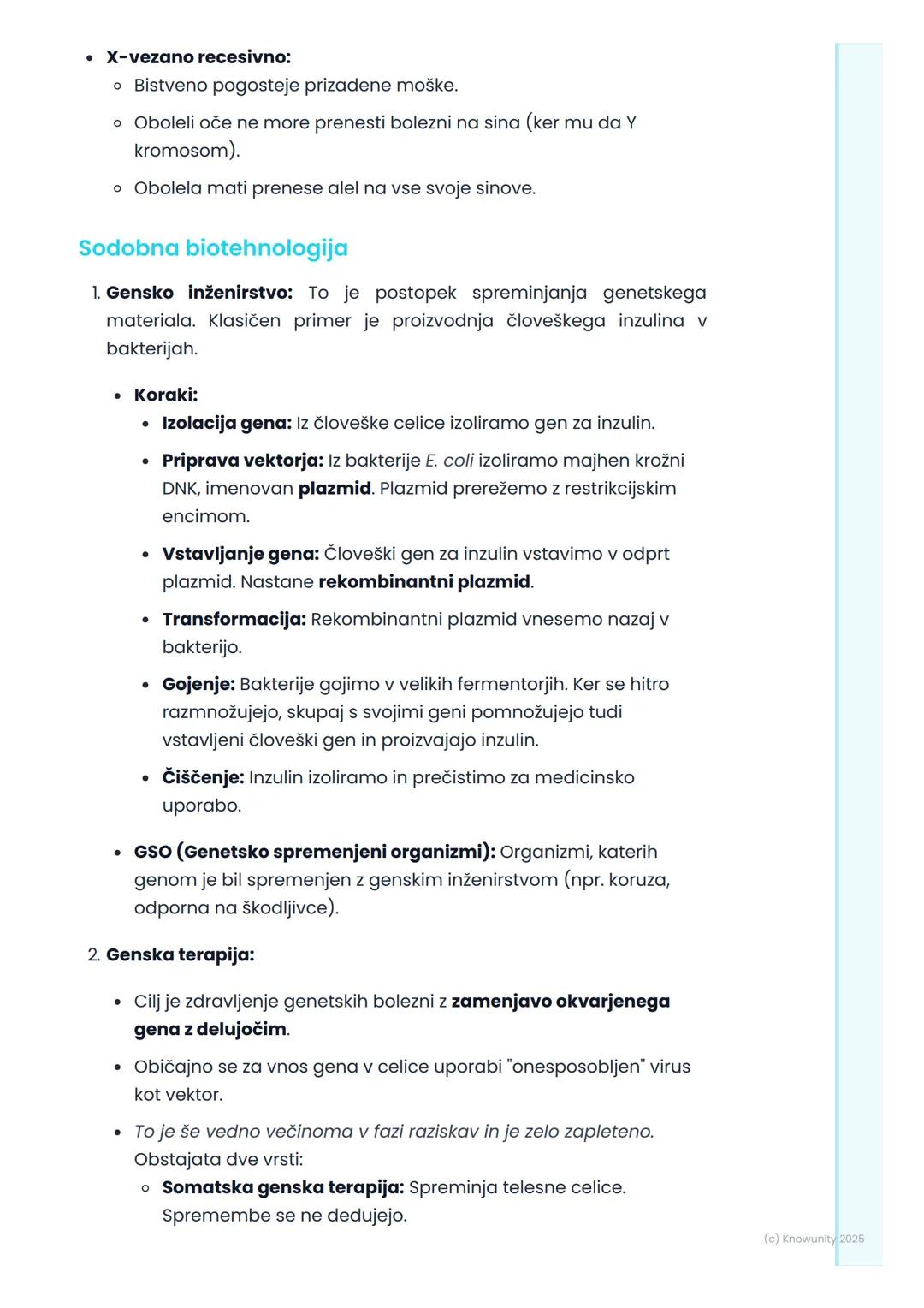 # Človeška genetika in
biotehnologija

Človeška genetika - osnove

Človeška genetika preučuje dedovanje lastnosti pri ljudeh. To vključuje
v