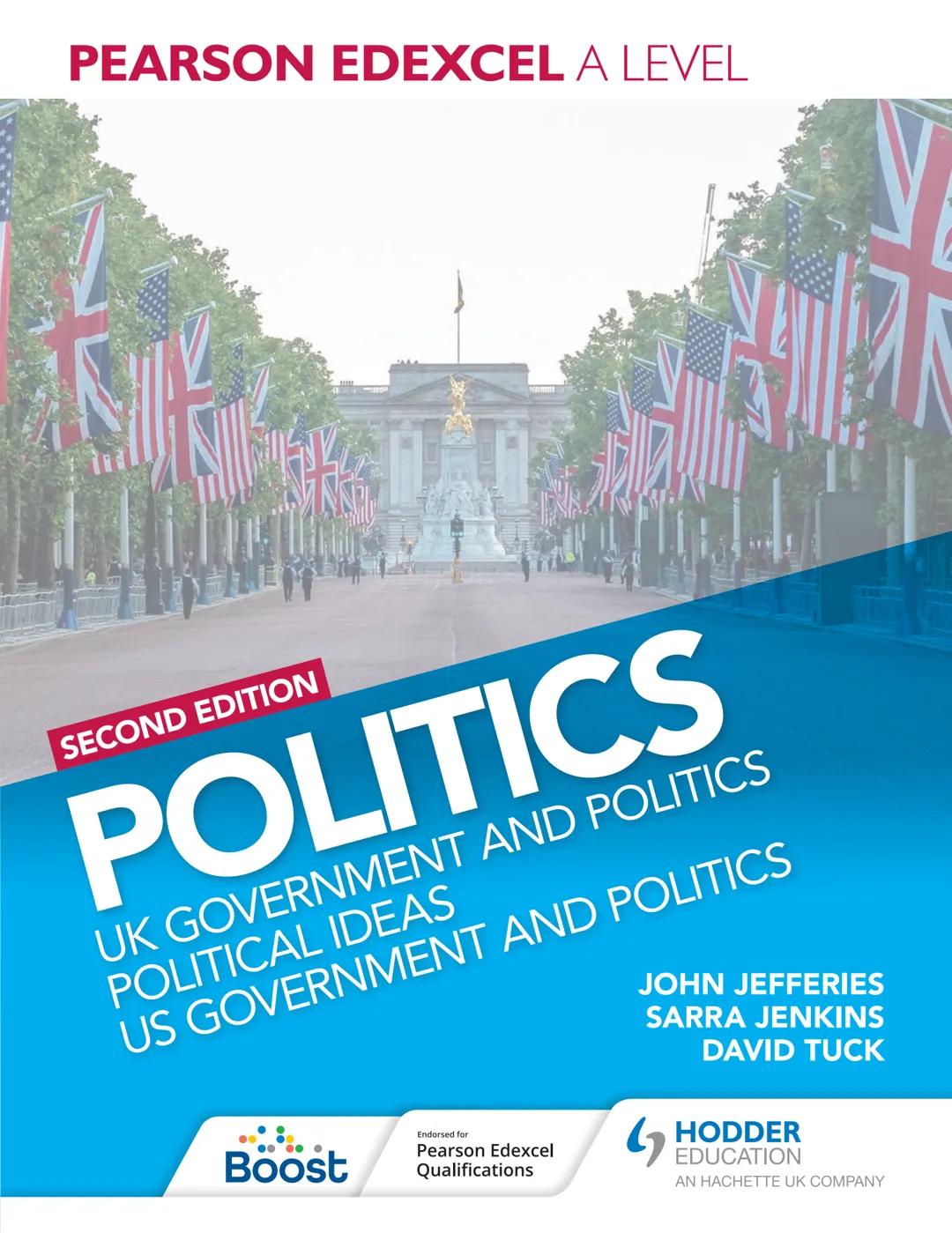 ALSO AVAILABLE
# PEARSON EDEXCEL A LEVEL

# US GOVERNMENT AND POLITICS

ANTHONY J. BENNETT
DAVID TUCK
SIMON LEMIEUX

Build your students' kn