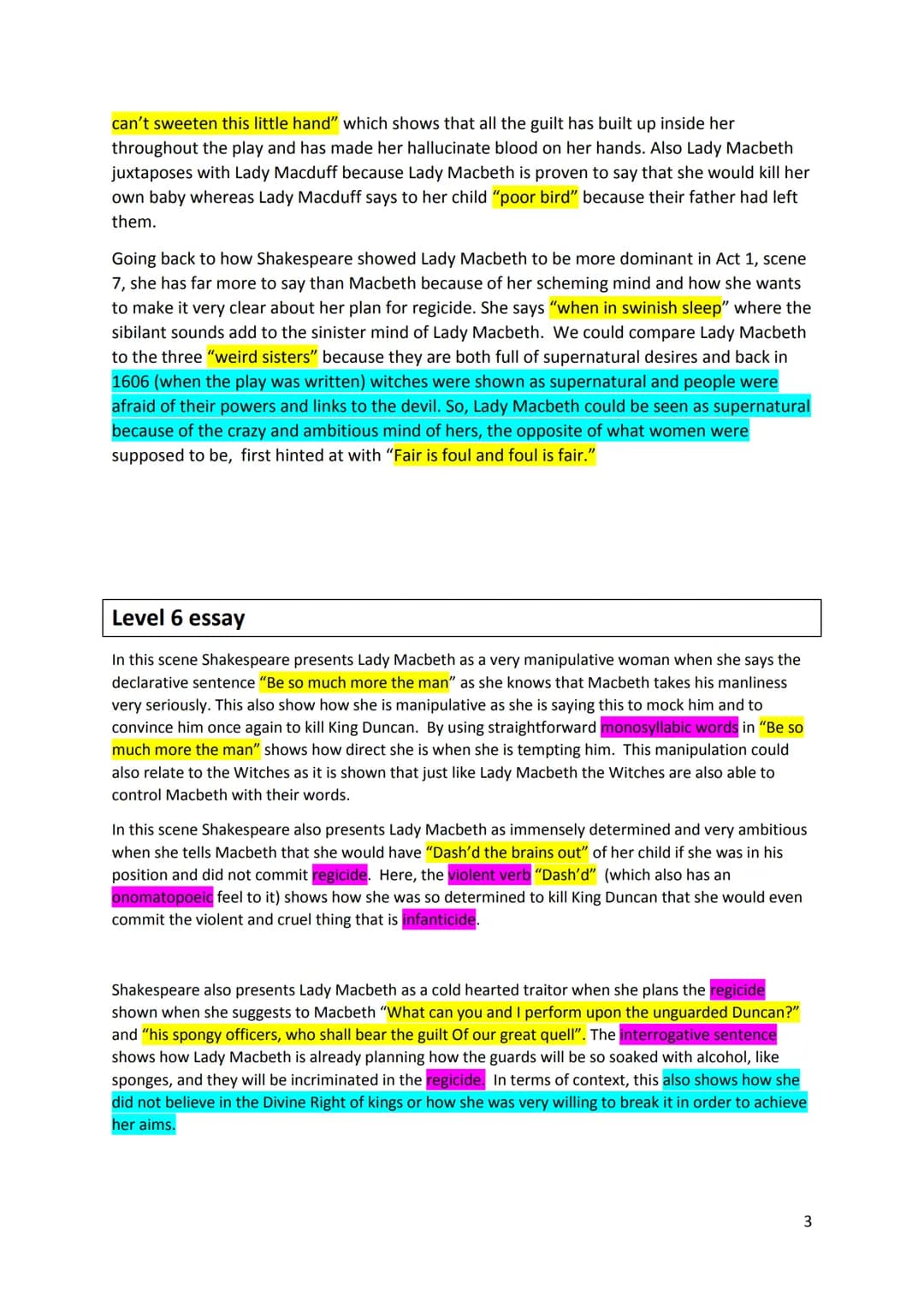 Six 'Macbeth' essays by Wreake Valley students
No matter what level you are aiming for, you are likely to learn something useful in
each of 