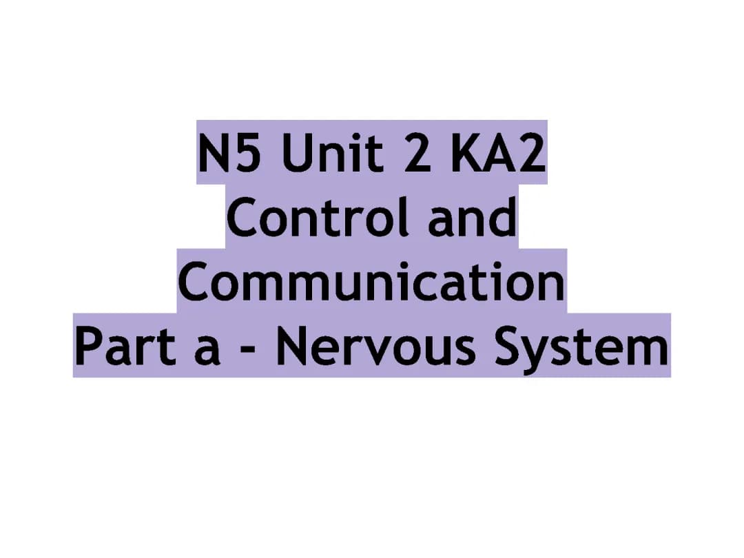 control and communication