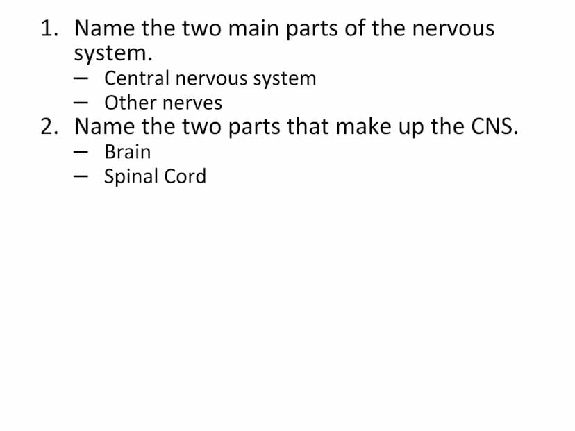 N5 Unit 2 KA2
Control and
Communication
Part a - Nervous System N5 biology course
1. Cell Biology
2.
3. Life on Earth
Multicellular Organism